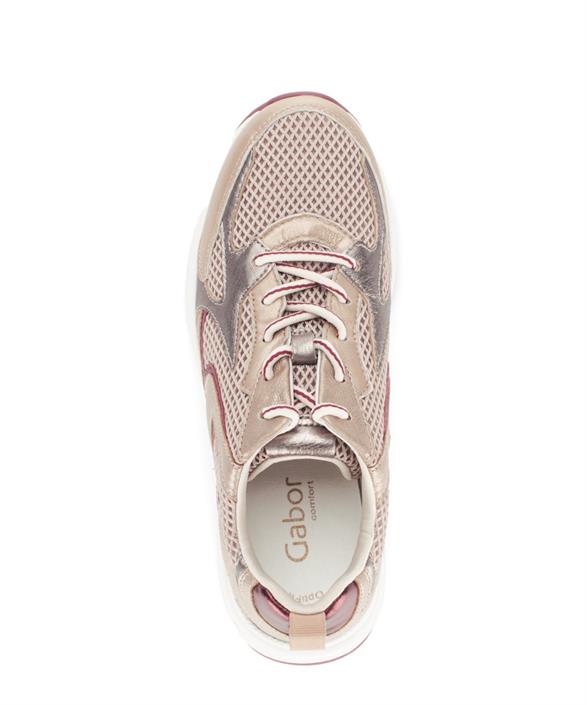 gabor-mesh-sneaker-beige-rood