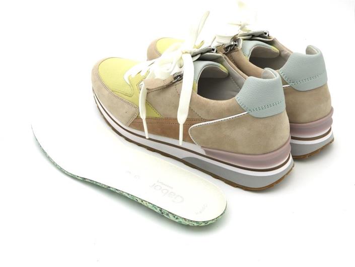 gabor-mint-beige-sneaker-rits