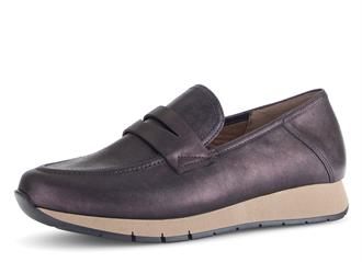 GABOR Violet metallic mocassin