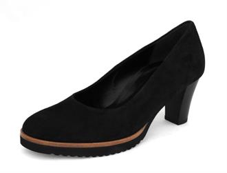 GABOR Zwart nubuc pump