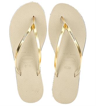 HAVAIANAS Goud fijn teenslipper