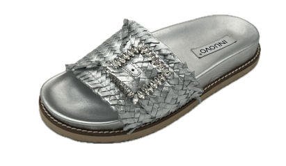 INUOVO Zilver traisse 1 band slipper