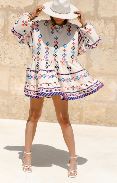 LES JUMELLES Ginny printed short dress