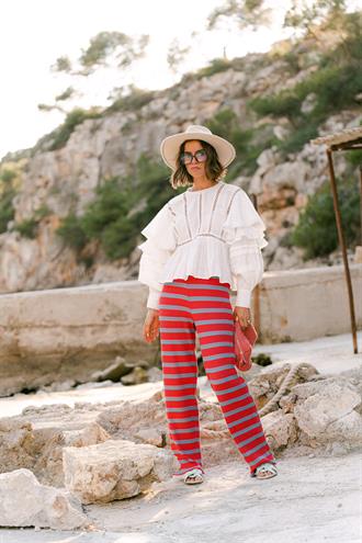 LES JUMELLES Kamila striped pants