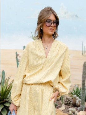 LES JUMELLES Lilly stripey blouse
