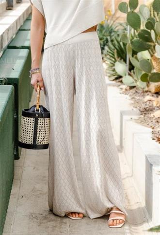 LES JUMELLES Millie crochet trousers