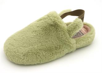 MACARENA Groen fluffy pantoffel