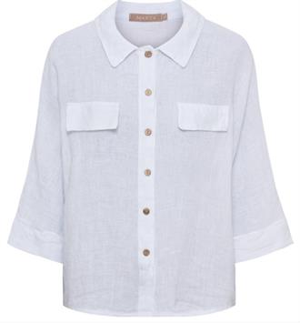 MARTA Wit linnen blouse