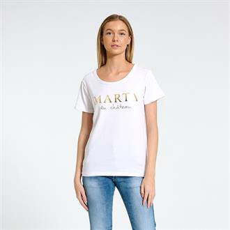MARTA Wit t-shirt+tekst