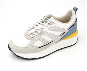 MEXX Wit+licht blauw sneaker