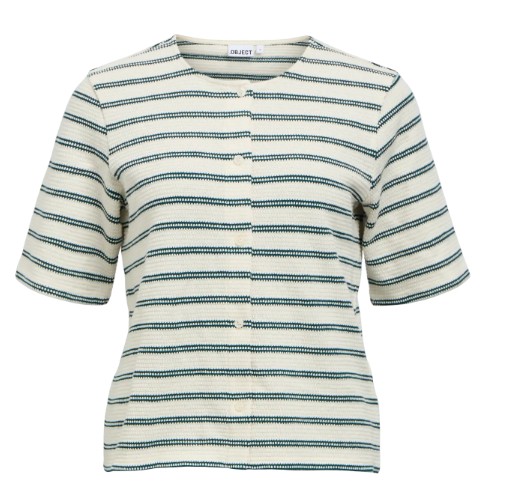OBJECT Cilie lo top groen streep