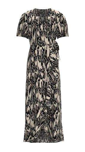 OBJECT Fanja papaya wrap dress