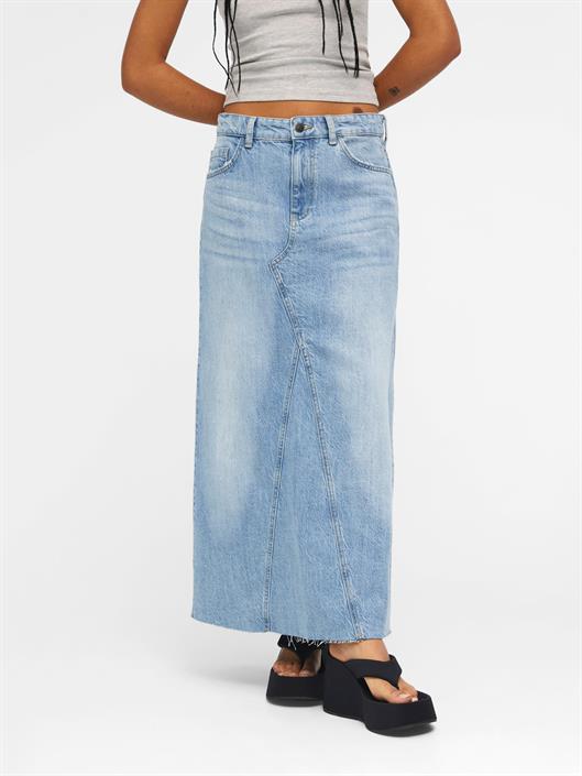 object-harlow-long-denim-skirt