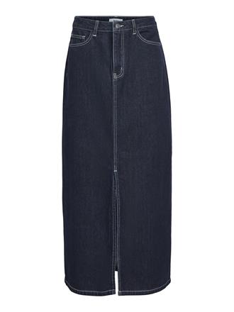 OBJECT Lea denim long skirt
