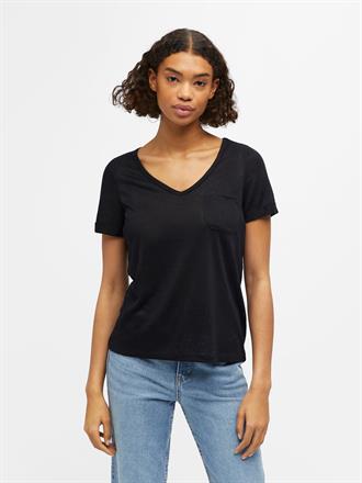 OBJECT Tessi slub v-neck tee