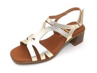 OHMYSANDALS Champagne sandaal hak