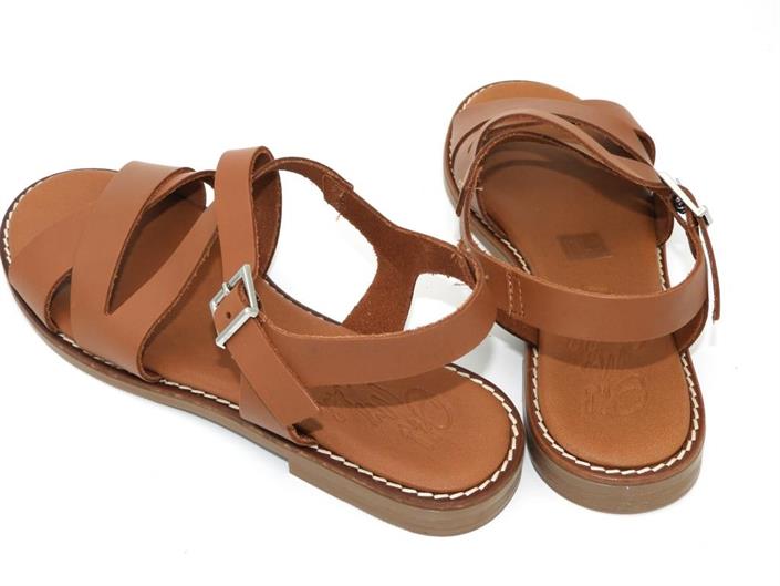 ohmysandals-cognac-sandaal-plat