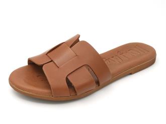 OHMYSANDALS Cognac slipper