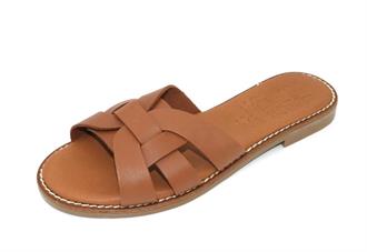 OHMYSANDALS Cognac slipper