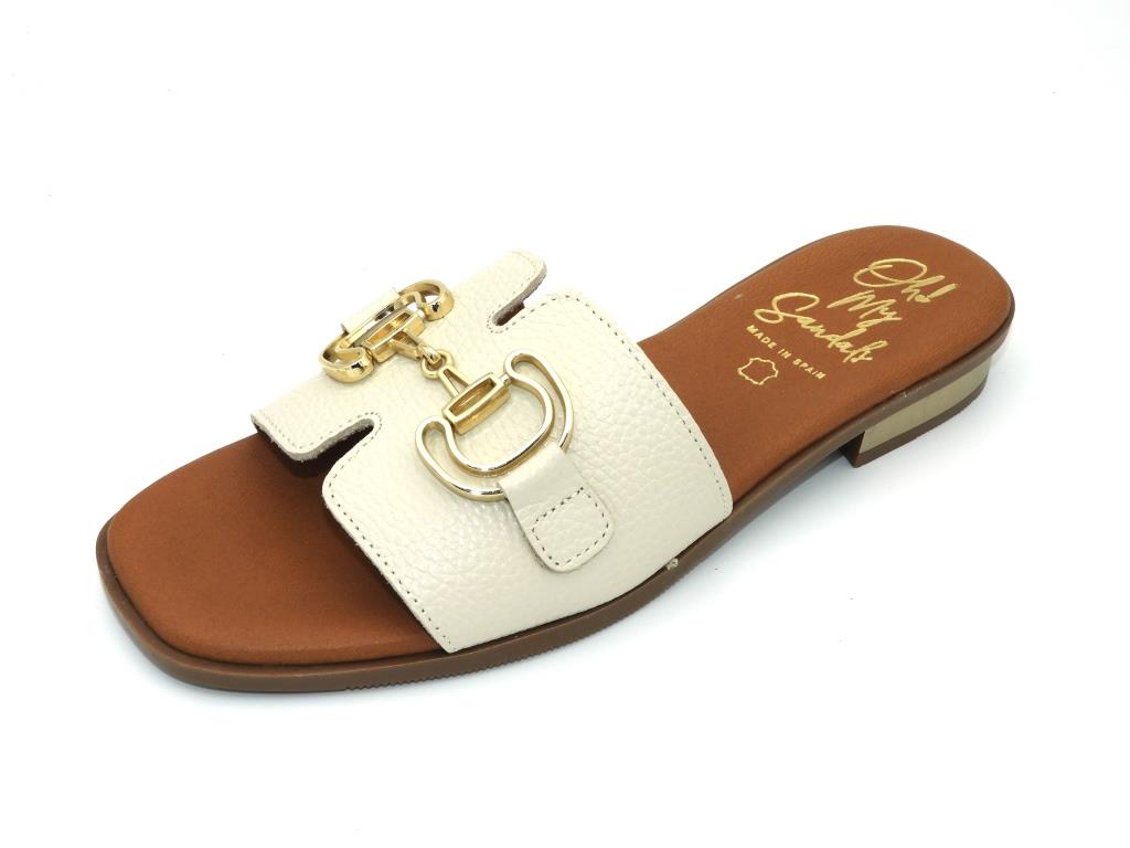 OHMYSANDALS Ecru slipper bitje