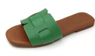 OHMYSANDALS Groen hermes slipper