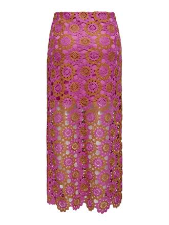 ONLY Yvonne crochet skirt