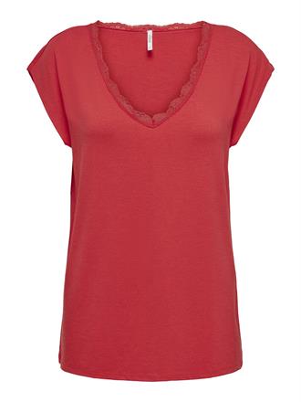 ONLYCARMA Moster lace v--neck top