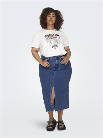 ONLYCARMA Siri front split denim skirt