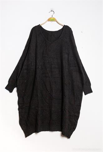PAULETTE Black knit dress
