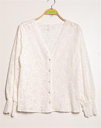PAULETTE Zia lace blouse buttons