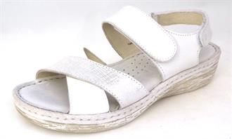 ROHDE Wit/zilver kruisband sandaal