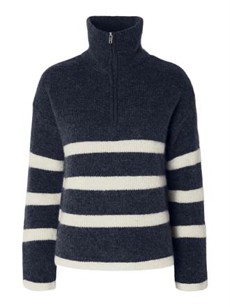 SELECTED F Maline knit half zip noos