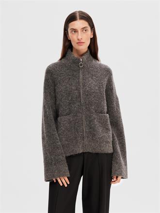 SELECTED F Sia ras knit zipper cardigan