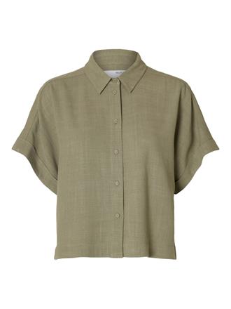 SELECTED F Viva cropped sun shirt