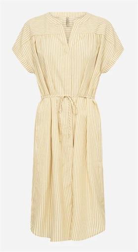 SOYA CONCEPT Geel gestreept kleedje