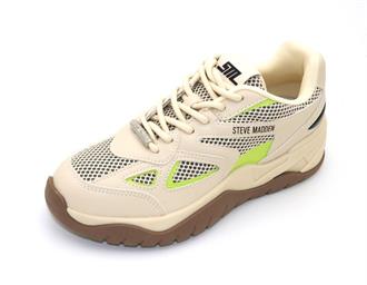 STEVE MADDEN Beige sneaker+lime