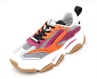 STEVE MADDEN White sneaker+orange/pink