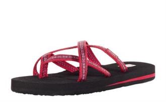 TEVA Rood fijn teenslipper