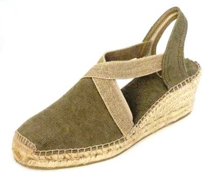 TONI PONS Kaki espadrille sleehak