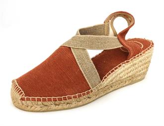 TONI PONS Roest espadrille sleehak