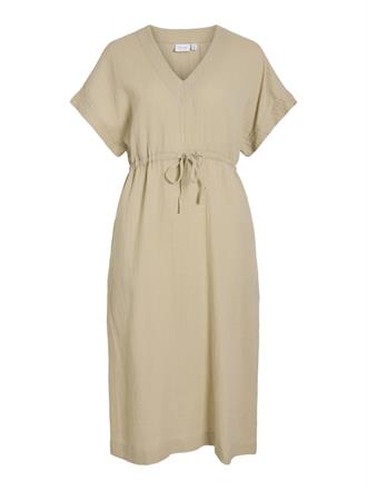 VILA Ania v-neck midid dress