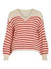 vilaevoked-poca-v-neck-stripe-knit
