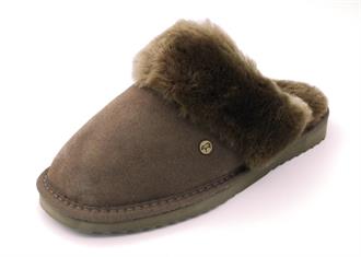 WARMBAT Brown sheepskin slipper