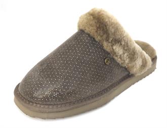 WARMBAT Dot print sheepskin slipper