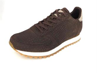 WODEN Brown croco sneaker