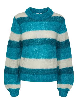 YAS Lambi stripe knit pullover