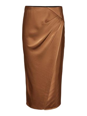 YAS Pista drape midi skirt