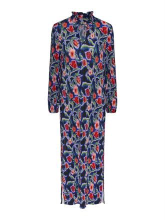 YAS Sally long plisse dress