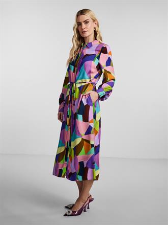 YAS Stamy midi shirt dress