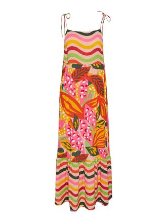 YAS Tropicana strap ankle dress